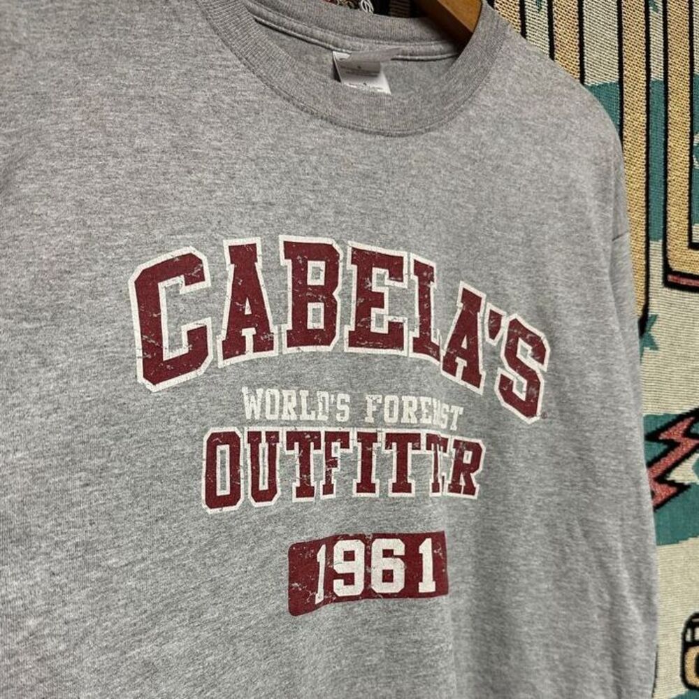 2000's Cabela's Outfitters Spell Out‎ Long Sleeve Shirt - Picture 3 of 4